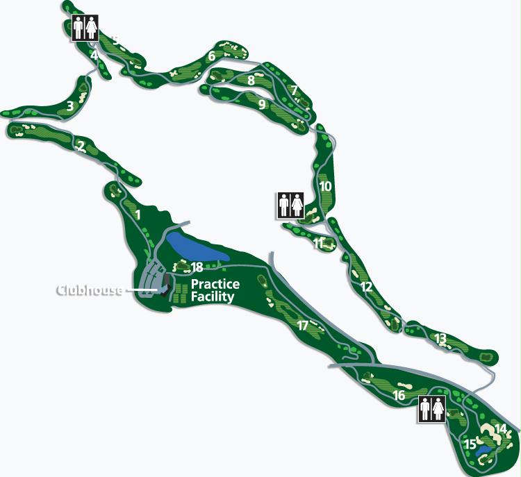 The Quail Course Layout Map The Quail Course Layout Map
